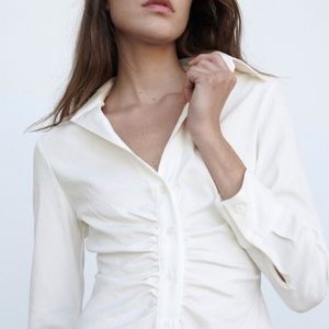 Zara White Blouse - Medium